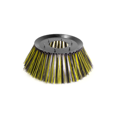 Rännborste med stålplatta