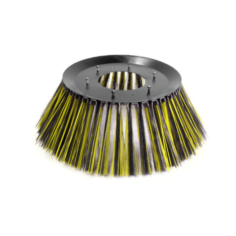 Rännborste med stålplatta